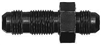 -6 AN Straight Bulkhead Union Black