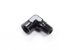 90Â° 1/4" Male to Female Pipe Elbo Black