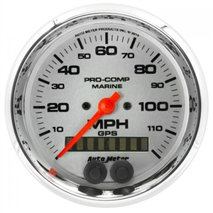 Auto Meter 200637-35 GPS Speedometer Marine Chrome Gauge