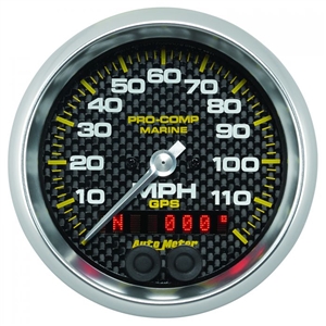 Auto Meter 200637-40 GPS Speedometer Marine Carbon Fiber Gauge