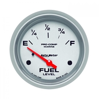 Auto Meter 200761-33 Fuel Level Silver Gauge