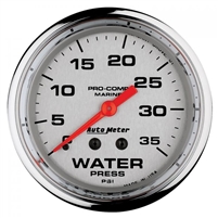 Auto Meter 200773-35 Marine Water Pressure Gauge