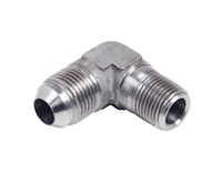 -10 AN to 3/8 NPT Stainless Steel 90 Degree Adapter Fitting