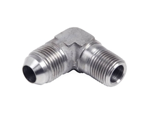 -12 AN to 3/4 NPT Stainless Steel 90 Degree Adapter Fitting