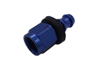 -6 Straight Push-Lock Hose End Blue