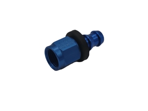 -8 Straight Push-Lock Hose End Blue