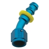 -6 Push-Lock 30 Deg Hose End Blue