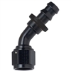 -12 Push-Lock 45 Deg Hose End Black