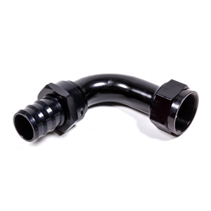 -20 Push-Lock 90 Deg Hose End Black