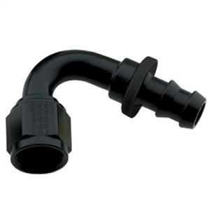 -6 Push-Lock 120 Deg Hose End Black