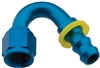 -8 Push-Lock 150 Deg Hose End Blue