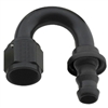 -6 Push-Lock 180 Deg Hose End Black