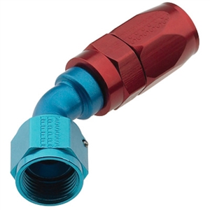 -4 AN Fragola 45Â° Reusable Hose End Blue