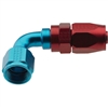 -4 AN Fragola 90Â° Reusable Hose End Blue