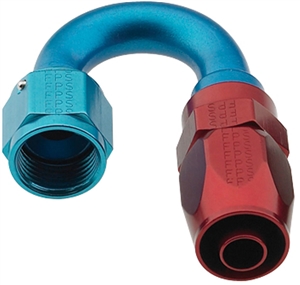 -10 AN Fragola 180Â° Reusable Hose End Blue