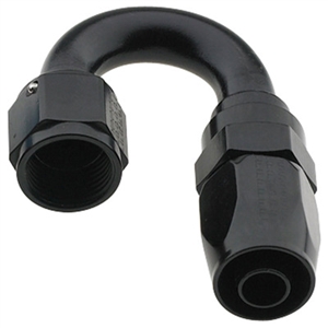 -16 AN Fragola 180Â° Reusable Hose End Black