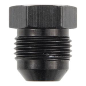 -8 AN External Hex Head Flare Plug Black