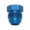 -16 AN External Hex Head Flare Plug Blue