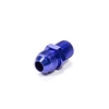 Fragola --08 AN to 3/8 NPT Adapter Fitting Blue