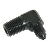 Fragola -4 AN to 3/8 NPT 90Â° Adapter Fitting Black