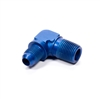 Fragola -6 AN to 3/8 NPT 90Â° Adapter Fitting Blue