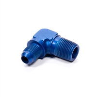 Fragola -6 AN to 3/8 NPT 90Â° Adapter Fitting Blue