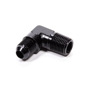 Fragola -8 AN to 1/2 NPT 90Â° Adapter Fitting Black
