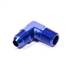 Fragola -8 AN to 1/2 NPT 90Â° Adapter Fitting Blue