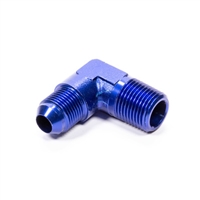 Fragola -8 AN to 1/2 NPT 90Â° Adapter Fitting Blue