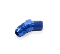 Fragola -8 AN to 1/4 NPT 45Â° Adapter Fitting Blue