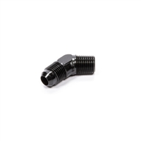 Fragola -8 AN to 3/8 NPT 45Â° Adapter Fitting Black