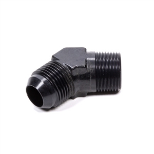 Fragola -10 AN to 1/2 NPT 45Â° Adapter Fitting Black