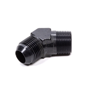 Fragola -16 AN to 1 NPT 45Â° Adapter Fitting Black