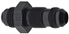 -6 AN Straight Bulkhead Union Black