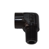 90Â° 1/8" Female to Male Pipe Elbo Black