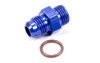 Fragola -8 3/4-16 Thread ORB to -6 AN Flare Adapter Blue