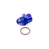 Fragola -10 ORB 7/8-14 Thread to -6 AN Flare Adapter Blue