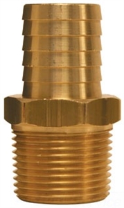 1-1/4" Hose to 1" Male Pipe hose Barb Brass