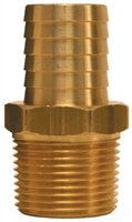1-1/4" Hose to 3/4" Male Pipe hose Barb Brass