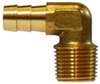 5/8" Hose to 3/8" Male Pipe 90Â° hose Barb Brass