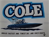 Vintage Cole Custom Boats T-Shirt in Blue
