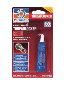 Permatex High Strength Threadlocker RED