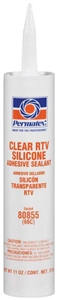 PermatexÂ® Clear Silicone Adhesive Sealant 3oz