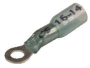 #10 Heat Shrink Ring Terminals Blue