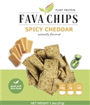 Fava Chips Spicy Cheddar diet food snack bariatric protein