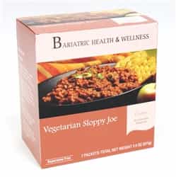 Vegetarian Sloppy Joe bariatric diet meal entree healthy protein