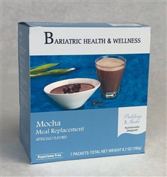aspartame free mocha chocolate pudding shake mix meal replacement bariatric diet food snack dessert