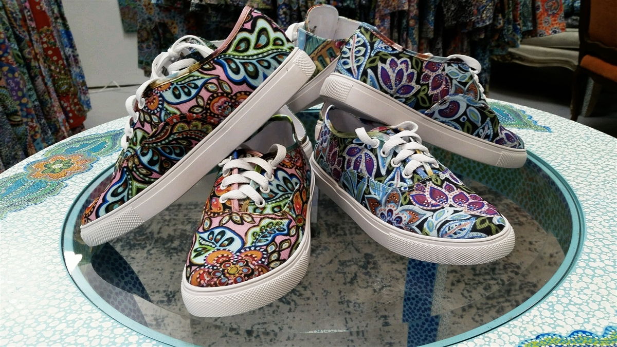 Canvas Closed Toe Shoes - Art by Jane Vallejo