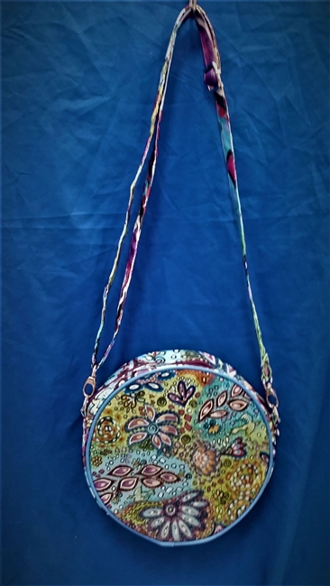 Canvas Round Purses with zippers