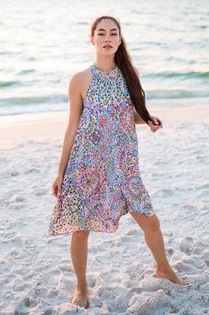 Halter Chiffon Dress